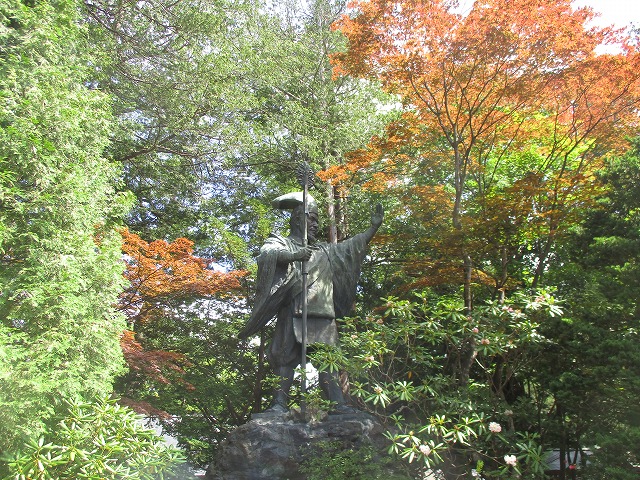 北海道神宮にある島義勇の像